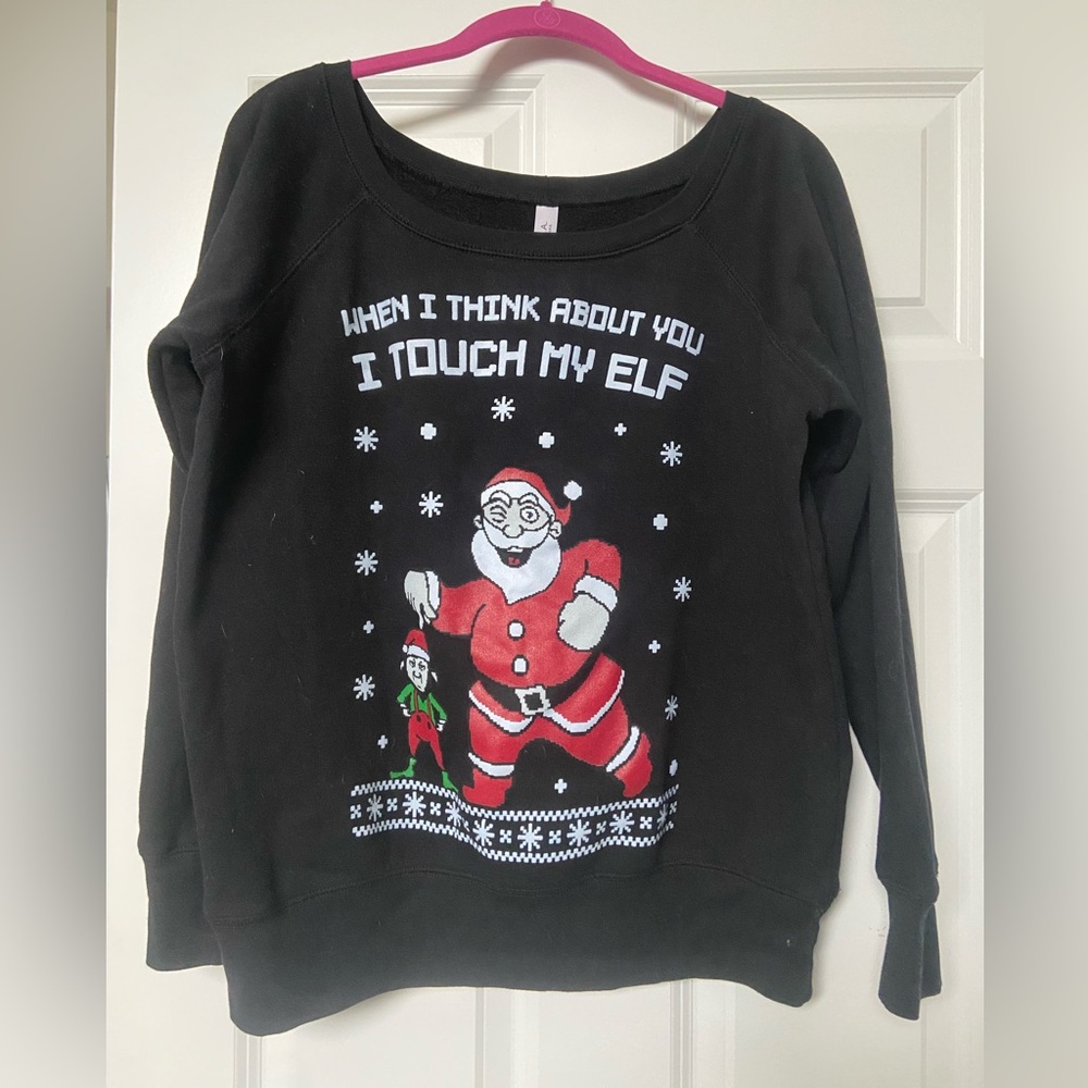 Holiday Christmas Funny Naughty Top XL
